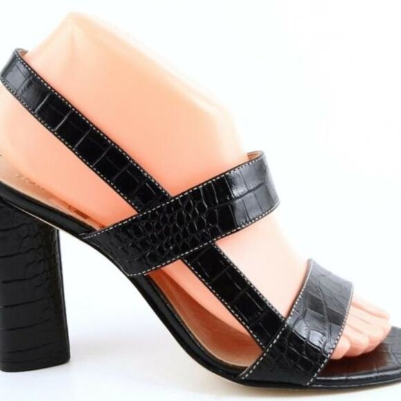 Boutique 9 Black Leather Slingback Sandals - Picture 5 of 8